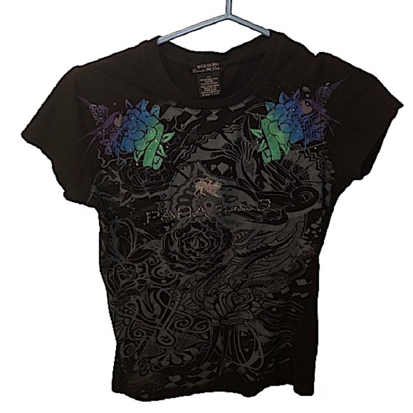 Tops - Y2k  Black Shirt